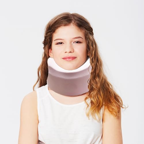 Aogigigio Cervical Collar Cover - Soft & Breathable Neck Brace Sleeve for Women, 2 Pcs Pink