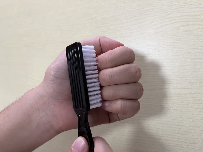 SQULIGT Handle Grip Nail Cleaning Brush, Black Fingernail Scrub Brushes 8Pcs
