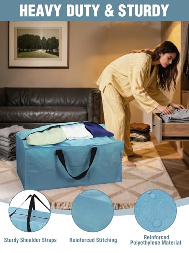 WORKPRO 8 Pack Heavy-Duty Moving Storage Bags with Straps