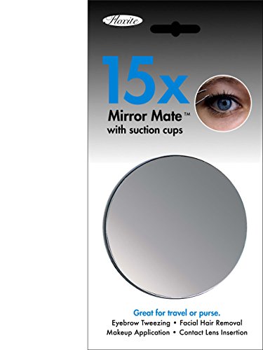 Floxite 15X Suction Cup Mirror for Travel & Makeup