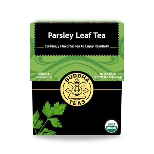 Organic Parsley Leaf Tea by Buddha Teas - Herbal, Caffeine-Free, 18 Bags