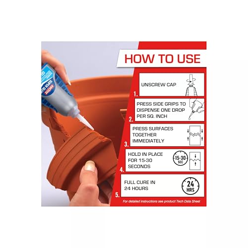 Loctite Super Glue Gel Control, No-Drip Adhesive - 3 Pack, 0.14 fl oz
