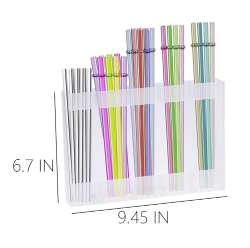 Ortarco Acrylic Straw Holder Organizer for Cabinet Door with Drainage
