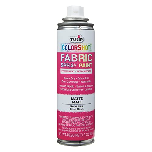 Tulip ColorShot Neon Pink Fabric Spray Paint - 3oz Permanent Color
