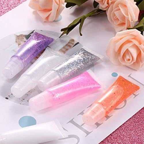 JIAKAI 10ml Refillable Empty Lip Gloss Squeeze Tubes - 10 Pack