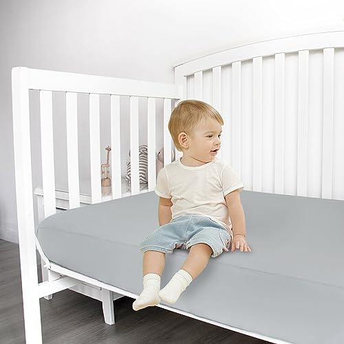 Soft Stretchy Crib Sheets for Boys & Girls - 2 Pack, 52"x28"