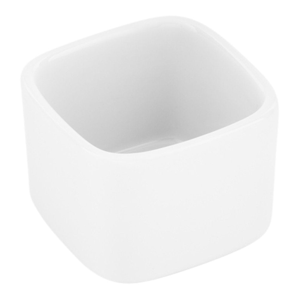 Restaurantware 4.5 Ounce Appetizer Dishes 10 Medium Tasting Dishes - Oven-Safe Microwave-Safe White Porcelain Square Ramekins Serve Snacks or Desserts For Samples or Individual Portions