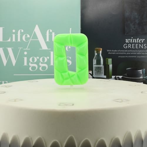 Luminous Green Number 0 Birthday Candle - 3D Cake Topper