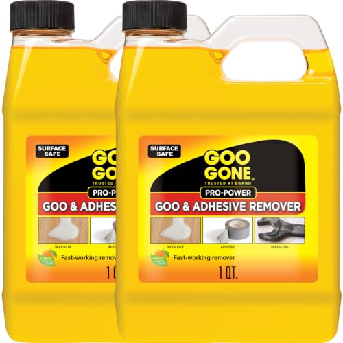 Goo Gone Pro-Power Adhesive Remover 64 Fl Oz - Heavy-Duty Citrus-Based Sticker & Grease Remover