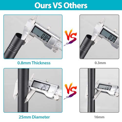Adjustable Heavy Duty Shower Curtain Rod - Rust Proof Stainless Steel - 15-25 Inch