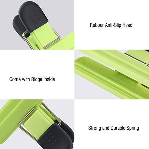 Reusable Food Bag Clips Pack of 5 - Strong Sealing Clips for Food Storage, Fruits & Snacks