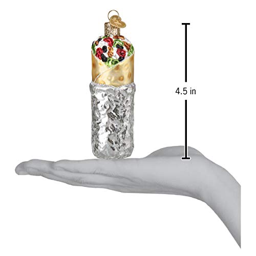 Handcrafted Glass Burrito Christmas Tree Ornament - Festive Holiday Decor