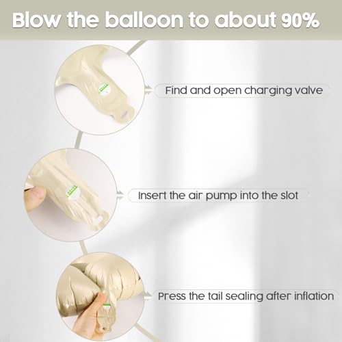 40-Inch Cream Number Balloons for 2026 Graduation Decorations