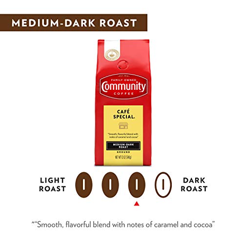 Community Coffee Café Special Blend, Medium Dark Roast, 12oz