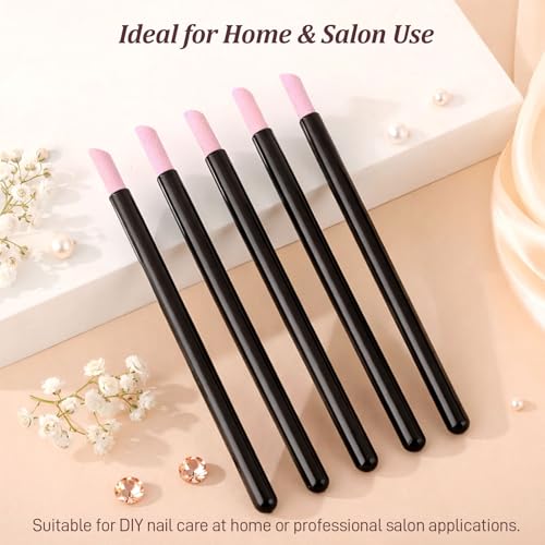 Gmlawsc 15-Piece Pumice Stone Nail Care Set, Pen-Style Cuticle Remover & Sanding Sticks