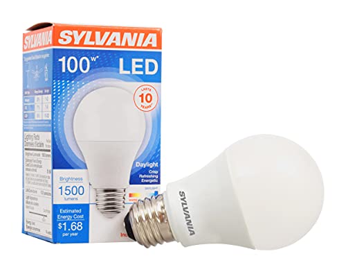 Sylvania 14W LED Light Bulb, 100W Equivalent, Daylight, 1500 Lumens