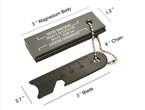 Magnesium Fire Starter with Striker for Camping & Survival
