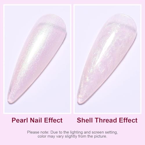 AIMEILI Pearl Gel Nail Polish Shimmer Mermaid Soak Off UV 10ml