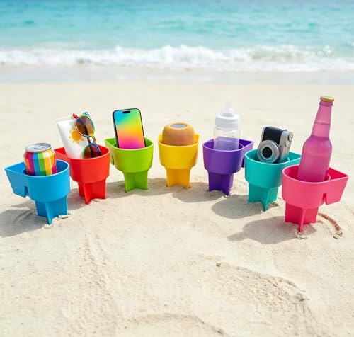 Large Beach Cup Holder for 40 oz Tumblers | 2 Pack