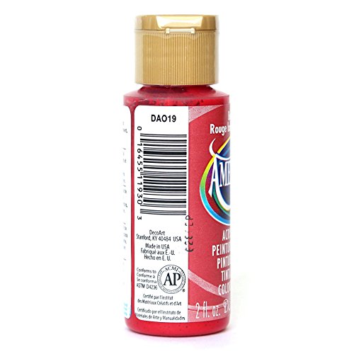 Berry Red Acrylic Paint - 2 Oz, Semi-Opaque, Non-Toxic