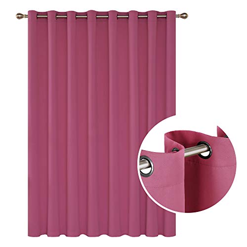 Deconovo Room Divider Curtains 100" x 84" - Rose, Room Darkening