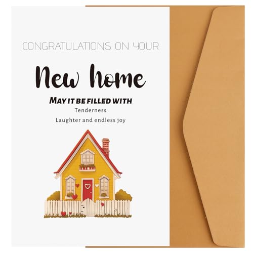 Creative New Home Greeting Card with Envelope | Housewarming Gift