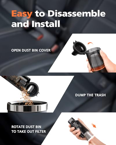 NOVARHOME Vacuum Cleaner Filters - 2 Pack, Washable & Reusable