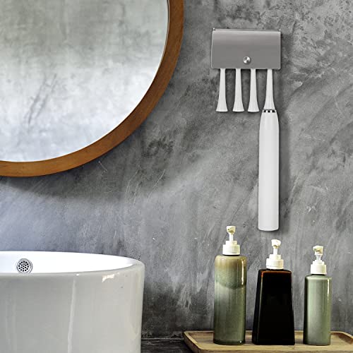 304 Stainless Steel Toothbrush Holder - 4 Slot Wall Mounted Organizer
