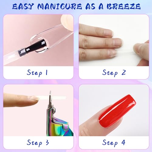 Acrylic Nail Cutter with Magnetic Size Adjuster Rainbow Stainless Steel