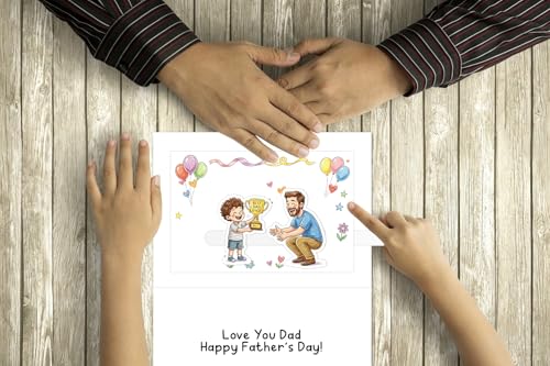 Interactive Father's Day Card with DIY Pull Tab for Dad