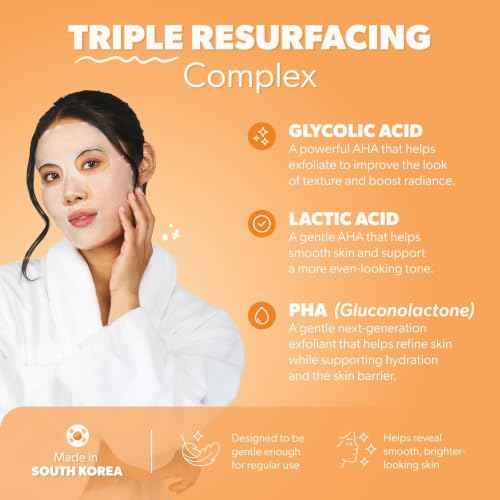Smoothies Tropical Glow Resurfacing Sheet Mask with AHA and PHA