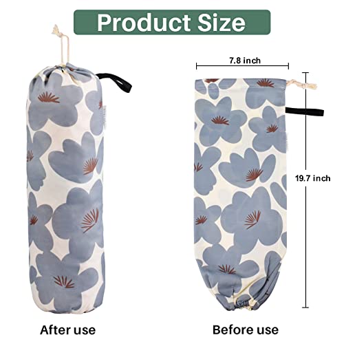 TOGETRUE Light Grey Plastic Bag Holder Wall Mount Organizer for Kitchen & Pantry