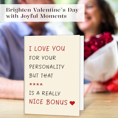 Funny Valentine's Day Card for Him, Husband, Boyfriend - Personality