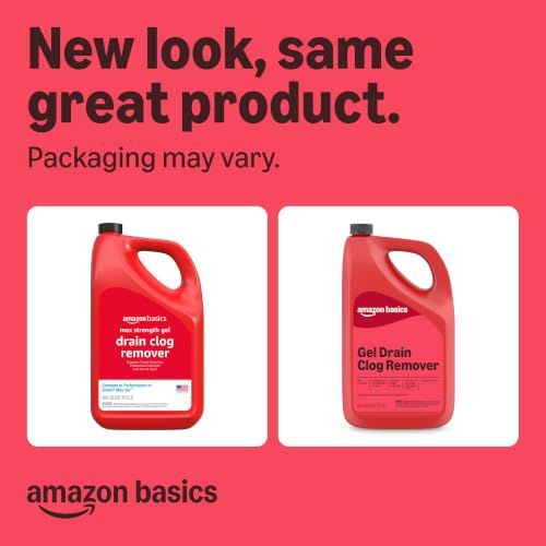 Amazon Basics Max Strength Drain Clog Remover Gel - 80 Fl Oz