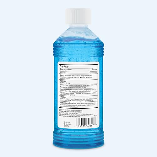 Amazon Essentials After Sun Gel with Aloe Vera, Lidocaine and Menthol, 16 oz