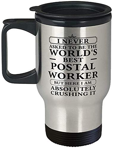 Funny Postal Worker Travel Mug 14oz Stainless Steel Coffee Tumbler Gift