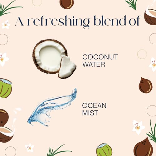 Glade Odor Fighting Soft Mist Air Freshener, Coconut Water & Beach Grass, 6 Pack