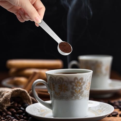 Lusofie 2 PCS Stainless Steel Measuring Spoons 7.5ml for Cooking
