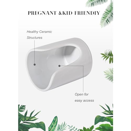 Ceramic Bathroom Cup Dispenser for 3-4 oz Cups - White, 1 Pack
