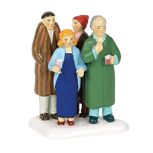 Department 56 Snow Village Christmas Vacation Figurine - Freezing Our Baguettes Off, Dolomite Snow Variant, 3.25 Inch, Multicolor