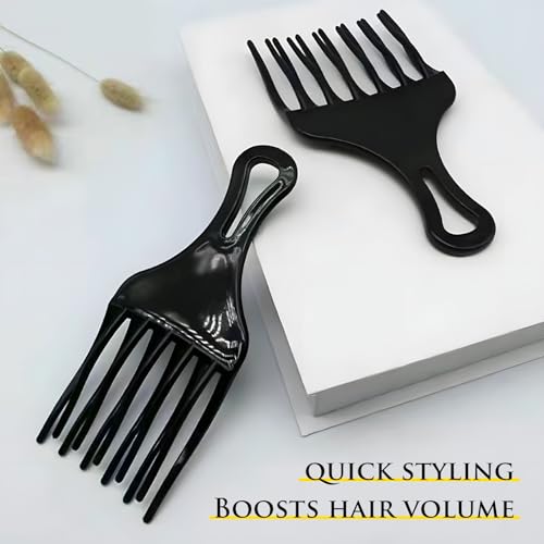 Kootinn Afro Comb Set - 2 Piece Plastic Double Fist Hair Pick