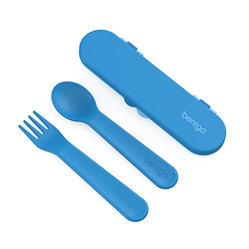 Bentgo Kids Reusable Utensil Set with Travel Case - Blue