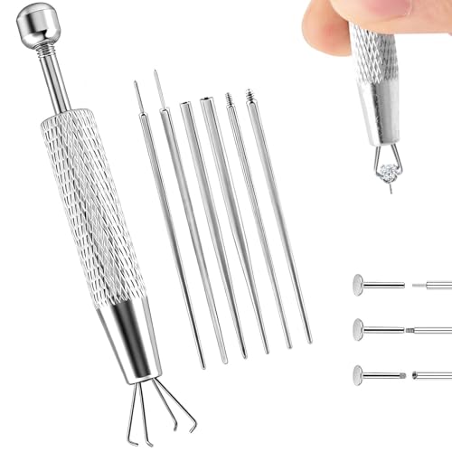 7-Piece Piercing Ball Grabber Tool Kit for Changing Body Jewelry