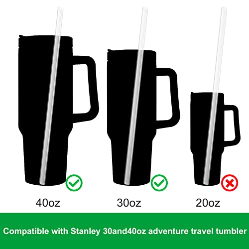 KUWSEIY Replacement Straws for Stanley 40 oz & 30 oz Tumblers, 6-Pack