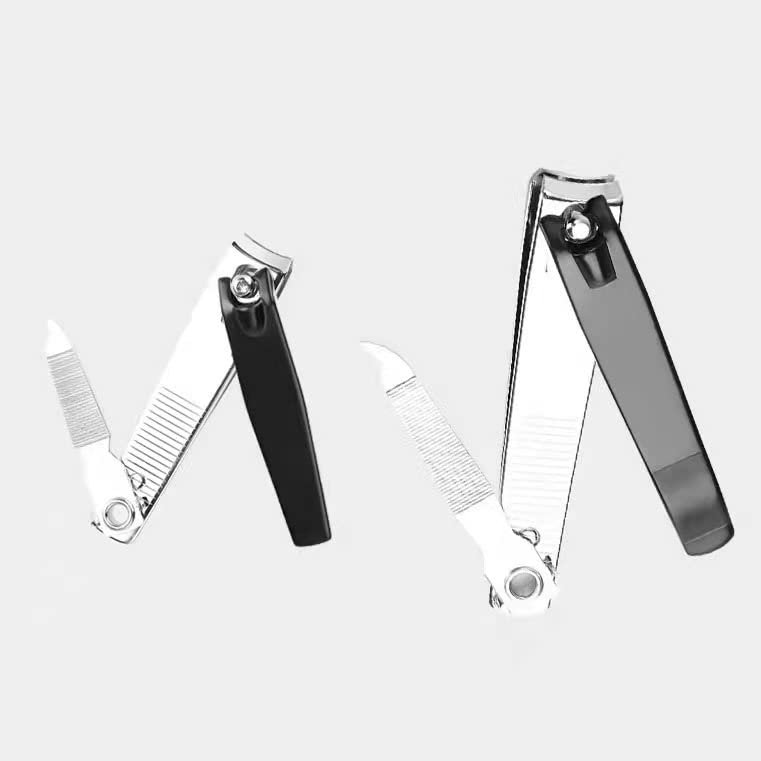 CRYSTALBEI Stainless Steel Nail Clipper Set for Fingernails and Toenails