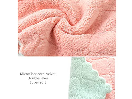 15 Pack Double-Sided Microfiber Cleaning Cloths - Lint Free Kitchen Towels