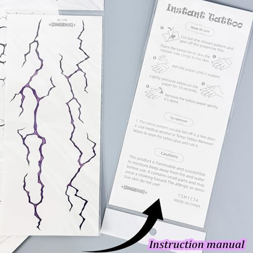 5PCS Waterproof Halloween Temporary Tattoos Party Favors