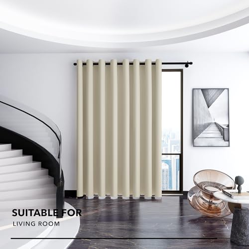 Deconovo Light Beige Room Divider Curtain 100"W x 84"L - Pack of 1