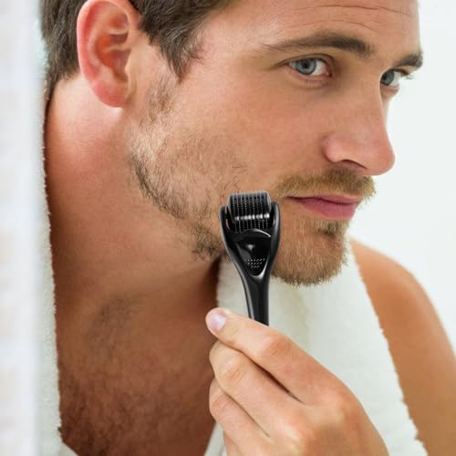 Glemme 0.25mm Microneedle Derma Roller for Beard, Face, Hair, and Skin