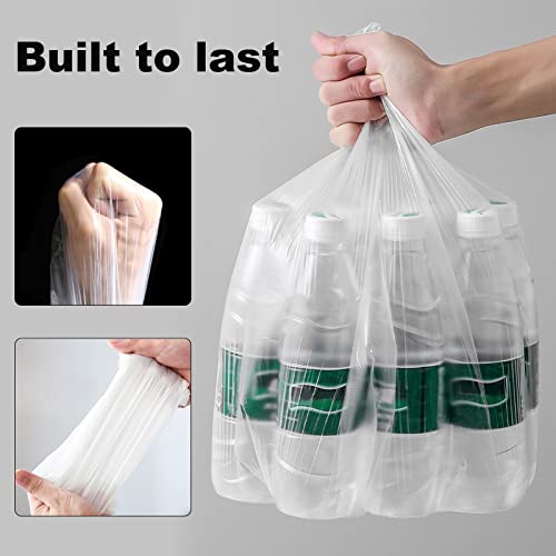 240-Pack Clear Mini Trash Bags for 0.5 Gallon Bins - Durable & Leak-Resistant